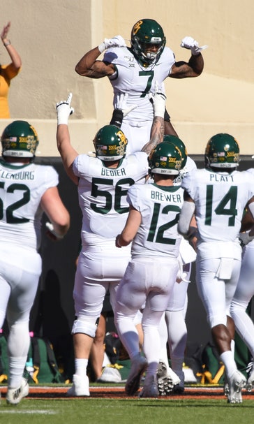 Brewer, Hasty help No. 18 Baylor beat Oklahoma State 45-27